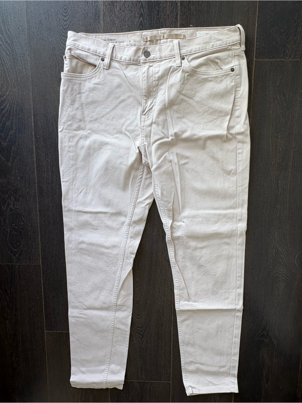 Banana Republic Traveller Pant Slim Straight in Off-White